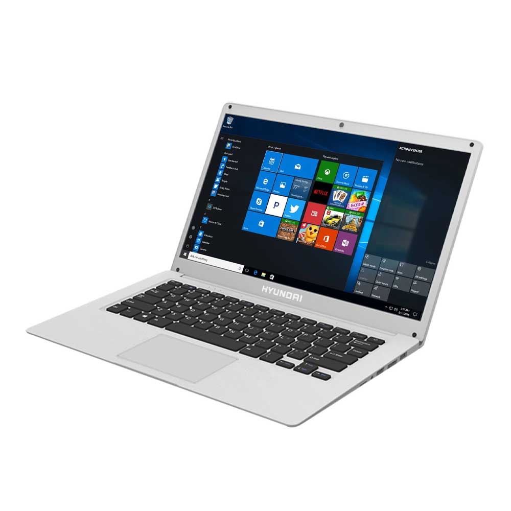 Laptop Hyundai HyBook, 14.1”, Intel Celeron N4020, 4GB RAM 128GB, Windows 10 Home - Gris