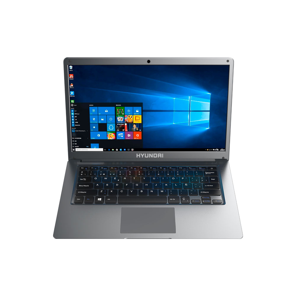Laptop Hyundai Thinnote-A, 14.1” Intel Celeron, 4GB RAM, 64GB HDD, Windows 10 Home S Mode - Gris