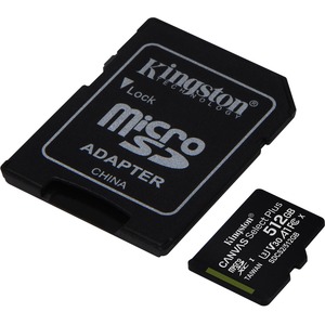 Kingston Canvas Select Plus 512 GB Clase 10/UHS-I (U3) microSDXC - 1 Paquete